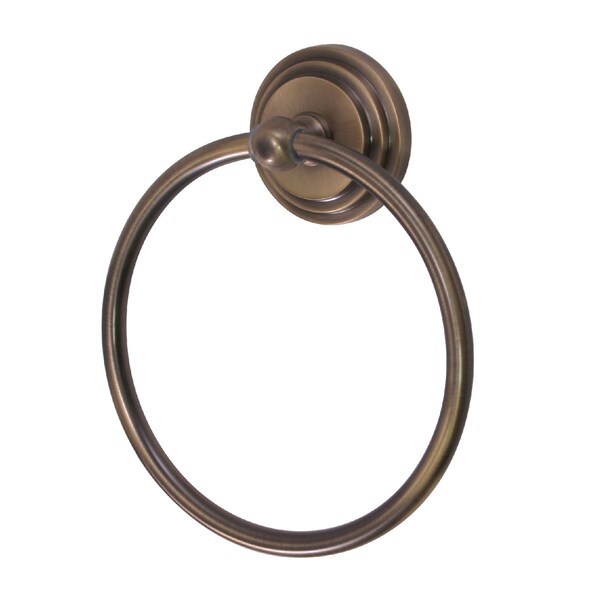 Kingston Brass Milano Towel Ring, Antique Brass BA2714AB - main
